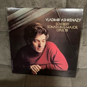 LP VLADIMIR ASHKENAZY SCHUBERT SONATA IN G MAJOR OPUS 78 VINTAGE RECORD